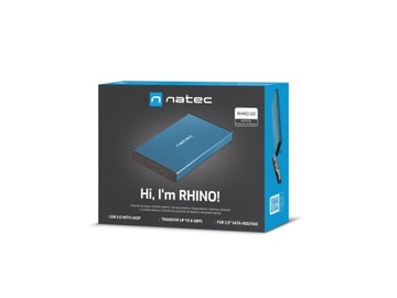 NIEBIESKA OBUDOWA DYSKU SSD USB 3.0 KIESZEŃ DYSK HDD 2,5 CALA 6 Gb/s DO 4TB