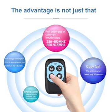 Многочастотный пульт дистанционного управления 250–915 МГц, 315/433 МГц
