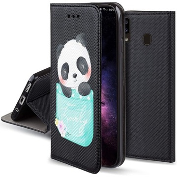 Etui MAGNET PANDA do Samsung Galaxy A40 + SZKŁO