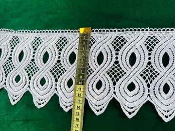 GIPIURA WZÓR ORNAMENT BIAŁA KRONKA FIRANA DEKORACJA DOMU FAJNY STYL NOWOŚĆ