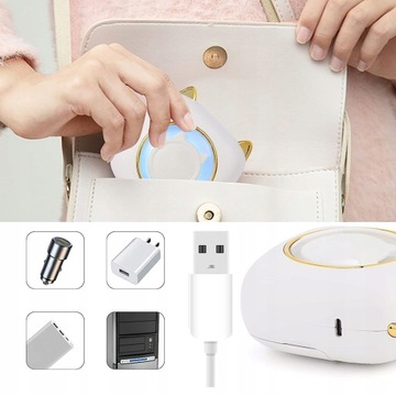 Мини-портативный термопринтер C23 BT LED со светодиодной подсветкой