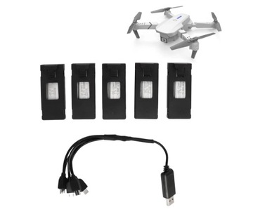 5 SZT BATERIA DO DRONA E88/E88PR 1800MAH AKUMULATOR