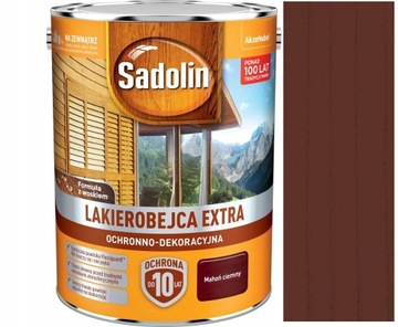 SADOLIN EXTRA LAKIEROBEJCA 5L CIEMNY MAHOŃ