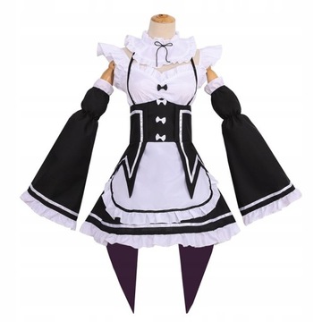 Stroj Kostium Cos Anime RE Zero Rem Cosplay Maid