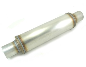 TŁUMIK PRZELOTOWY SPORTOWY ŚRODKOWY OKRĄGŁY 2'' 52mm 35CM