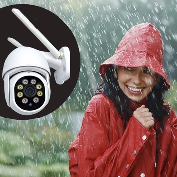 Уличная камера с Wi-Fi, панорамирование, 1080p, отслеживание через польское приложение, FULL HD SD