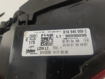 AUDI Q2 - 2021 LEVÝ STRANA SVĚTLA ZADNÍ