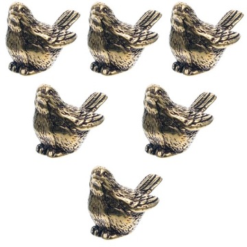 Zestaw ptaków z mosiężnym wróblem w stylu retro 6