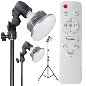 2x LAMPA żarówka LED 150W pilot zakres 3600K-6200K