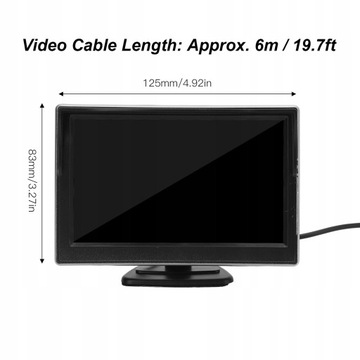ZESTAW SYSTEMU KAMER COFANIA 5-CALOWY MONITOR