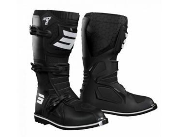 КРОССОВКИ SHOT RACING CROSS ENDURO, ЧЕРНЫЕ, ТВЕРДЫЕ, размер 43