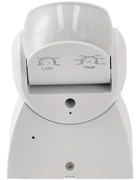 Светодиодный датчик движения белый IP65 180 градусов 1200Вт