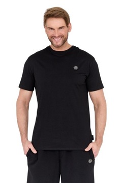 PHILIPP PLEIN Czarny t-shirt z wężem na plecach M