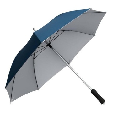 Parasol długi składany lekki granatowy manualny uniwersalny manualny Tops