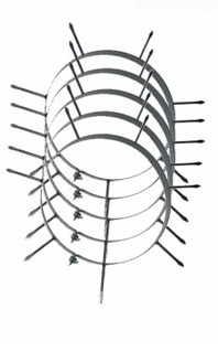 САДОВЫЙ КАЛЕЦ AREATOR ДЛЯ ГАЗОНА, ШПИЛЬКИ 80СМ