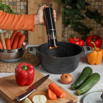 ЭЛЕКТРИЧЕСКАЯ МЕЛЬНИЦА ДЛЯ СОЛИ И ПЕРЦА С ПОДСВЕТКОЙ