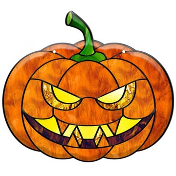 ДВЕРНАЯ ВЕШАЛКА «ХЭЛЛОУИН ТЫКВА» АКРИЛОВЫЙ КУЛОН БОЛЬШОЙ НОМЕР ДОМА