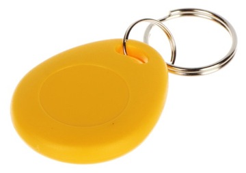 ŻÓŁTY BRELOK ZBLIŻENIOWY RFID Unique EM 125kHz