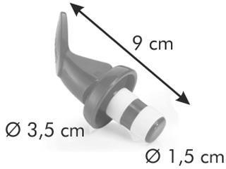 TESCOMA ZAMKNIĘCIE BUTELEK KOREK DO PIWA WINA SOKU