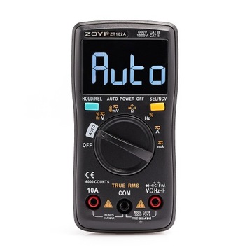 ZT102A ЦИФРОВОЙ МУЛЬТИМЕТР TRUE RMS SMART MODE TEMP