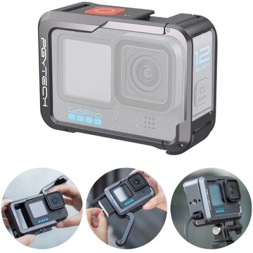 Aluminiowa obudowa ramka zabezpieczająca PGYTECH do kamery GoPro 12/11/10/9