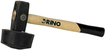 МОЛОТОК ДЛЯ СТРОИТЕЛЬСТВА Rino RMBGO [1,5 кг] КРУГЛЫЙ РЕЗИНОВЫЙ [400 мм] ТВЕРДЫЙ
