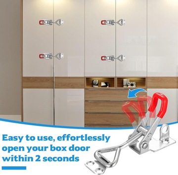 ZAPIĘCIE ZACISKOWE X7 ZATRZASK KOLANKOWY REGULOWANE ZACISKI ZE STALI