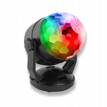 ДИСКОШАР ДИСКОПРОЕКТОР ЦВЕТНОЙ RGB СВЕТОДИОДНЫЙ ЛАЗЕРНЫЙ ПОЛЕТ С ДИСТАНЦИОННЫМ УПРАВЛЕНИЕМ