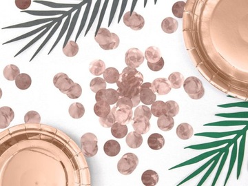 Konfetti kółka kółeczka różowe złoto gold rose 15g