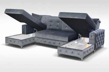 Chesterfield Большой угловой диван U, спальные места 2