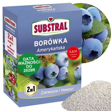 SUBSTRAL DO BORÓWEK 1kg NAWÓZ ZAKWASZAJĄCY CHRONIĄCY WZMACNIAJĄCY 3w1