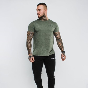МУЖСКАЯ ФУТБОЛКА ДЛЯ СПОРТИВНЫХ ТРЕНИРОВОК ФУТБОЛКА BASIC QUALITY GymBeam зеленая XXL