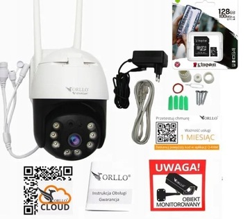 Kamera IP ORLLO Z20 4K 8 MP 5xZOOM WIFI ZEWNĘTRZNA OBROTOWA + karta 128GB