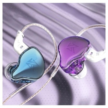 KZ EDC НАУШНИКИ-ВКЛАДЫШИ HI-RES IEM МОНИТОРЫ ФИОЛЕТОВЫЙ-СИНИЙ