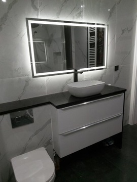 ЗЕРКАЛО ДЛЯ ВАННОЙ 80x60 С ПОДСВЕТКОЙ, УЗОРЫ С ПОДСВЕТКОЙ