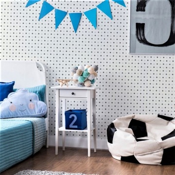 ОБОИ ДЕТСКИЕ ОБОИ СО ЗВЕЗДАМИ, БЕЛЫЕ И ЧЕРНЫЕ