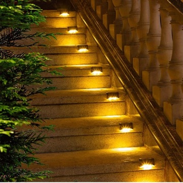 6 светодиодных садовых светильников SOLAR для лестниц, ТЕРРАС, заборов, освещения балконов