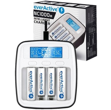Зарядное устройство для аккумуляторов типа АА (R6) и ААА (R03) everActive NC-1000M