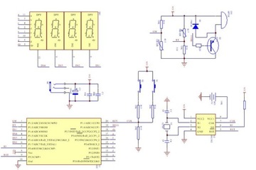 Часы электронные 4-БИТ Зеленые с корпусом. Учимся паять набор своими руками