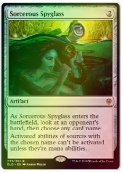 Sorcerous Spyglass FOIL Throne of Eldraine
