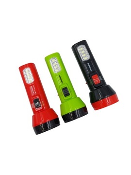 Latarka led ładowana 1xLED + 4 SMD LED Tiross Ts-2223 czerwono-czarna