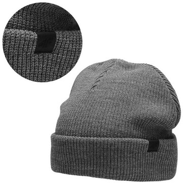 CZAPKA ZIMOWA BEANIE MĘSKA 4F CIEPŁA SPORTOWA