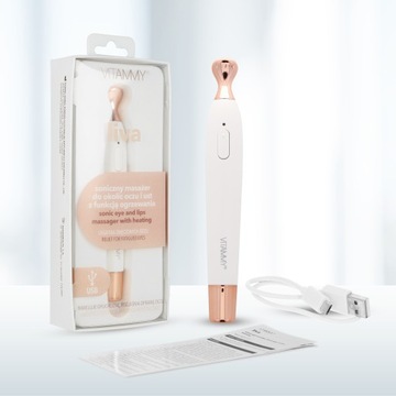ЗВУКОВОЙ МАССАЖЕР ДЛЯ ГЛАЗ И РТА С ФУНКЦИЕЙ НАГРЕВА 2В1 VITAMMY LIVA