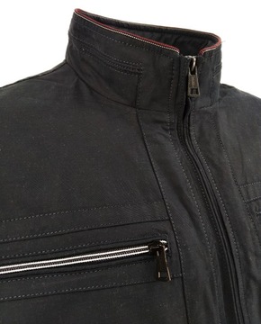 КУРТКА МУЖСКАЯ ПРОСТАЯ В РЕБКУ, ПЕРЕХОДНЫЙ ХЛОПОК 2348 3XL XXXL