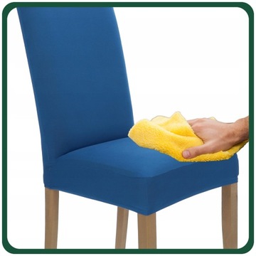 НАБОР ИЗ 6 ШТ. Чехлы БИРЮЗОВЫЙ ЭЛАСТИЧНЫЙ ПОКРЫТИЕ НА СТУЛ