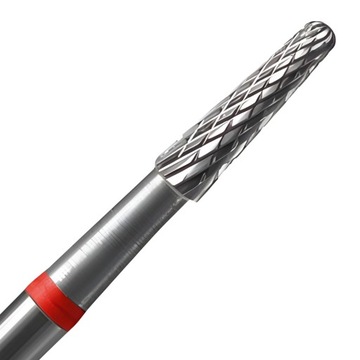 Staleks Frez z Węglika Spiekanego Stożek Czerwony 2,3/8 mm FT71R023/8