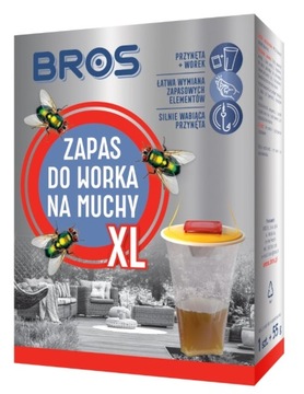 BROS ZAPAS WOREK Z PRZYNĘTĄ DO PUŁAPKI NA MUCHY XL