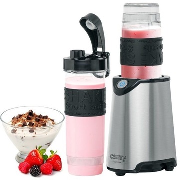 BLENDER PERSONALNY DO SMOOTHIE 800W 2 BUTELKI INOX CR4069