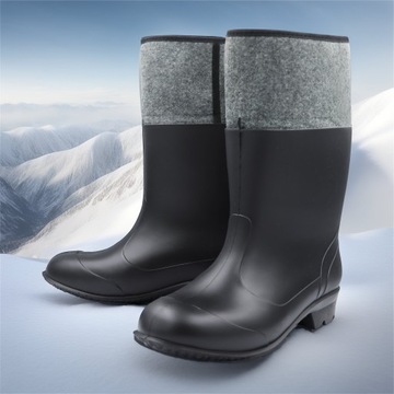 ГУМОФИЛЬНАЯ МУЖСКАЯ РАБОЧАЯ ОБУВЬ РЕЗИНОВЫЕ БОТИНКИ ГАЛЛОШАНЫ 45