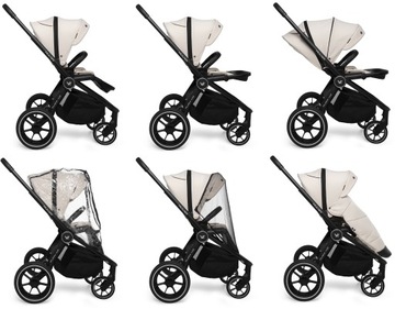 Коляска MUUVO Quick 4.0 Iron Graphit 2в1 передне-задняя